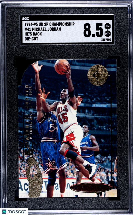 1994-95 Upper Deck SP Championship Michael Jordan #41 He's Back Die Cut SGC 8.5