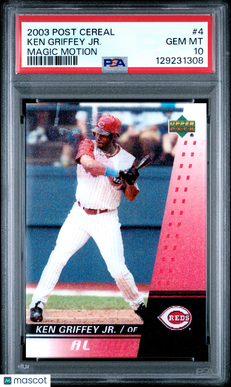2003 Post Cereal Magic Motion Ken Griffey JR. #4 PSA 10 pop 4
