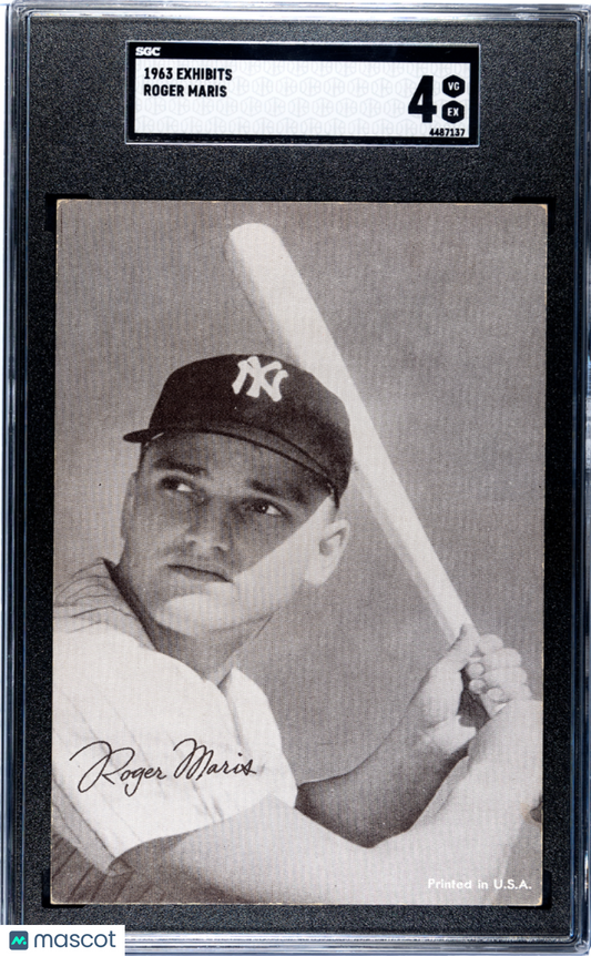 1963 Exhibits Roger Maris SGC 4 statistics