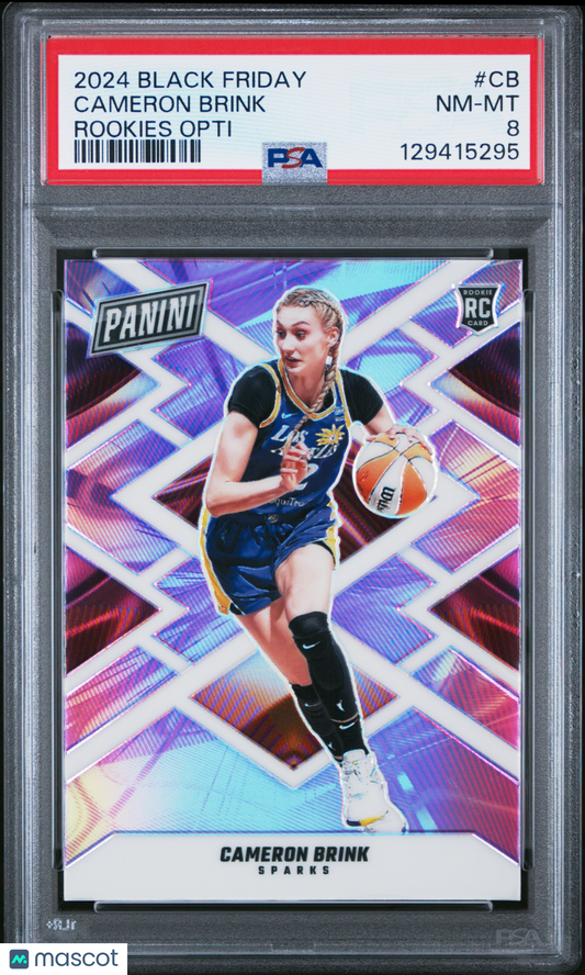 2024 Panini Black Friday Rookies Opti Cameron Brink #CB PSA 8 /199