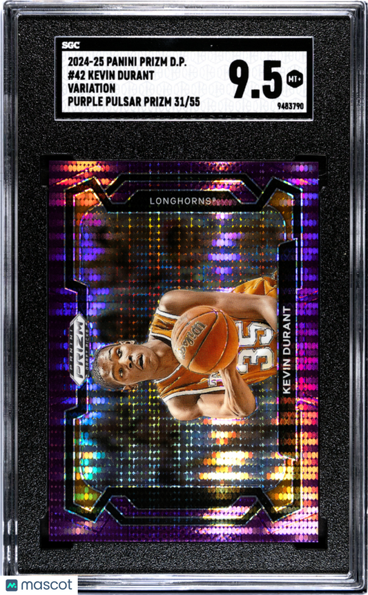 2024-25 Panini Prizm D.P. Kevin Durant #42 Variation Purple Pulsar SGC 9.5 /55