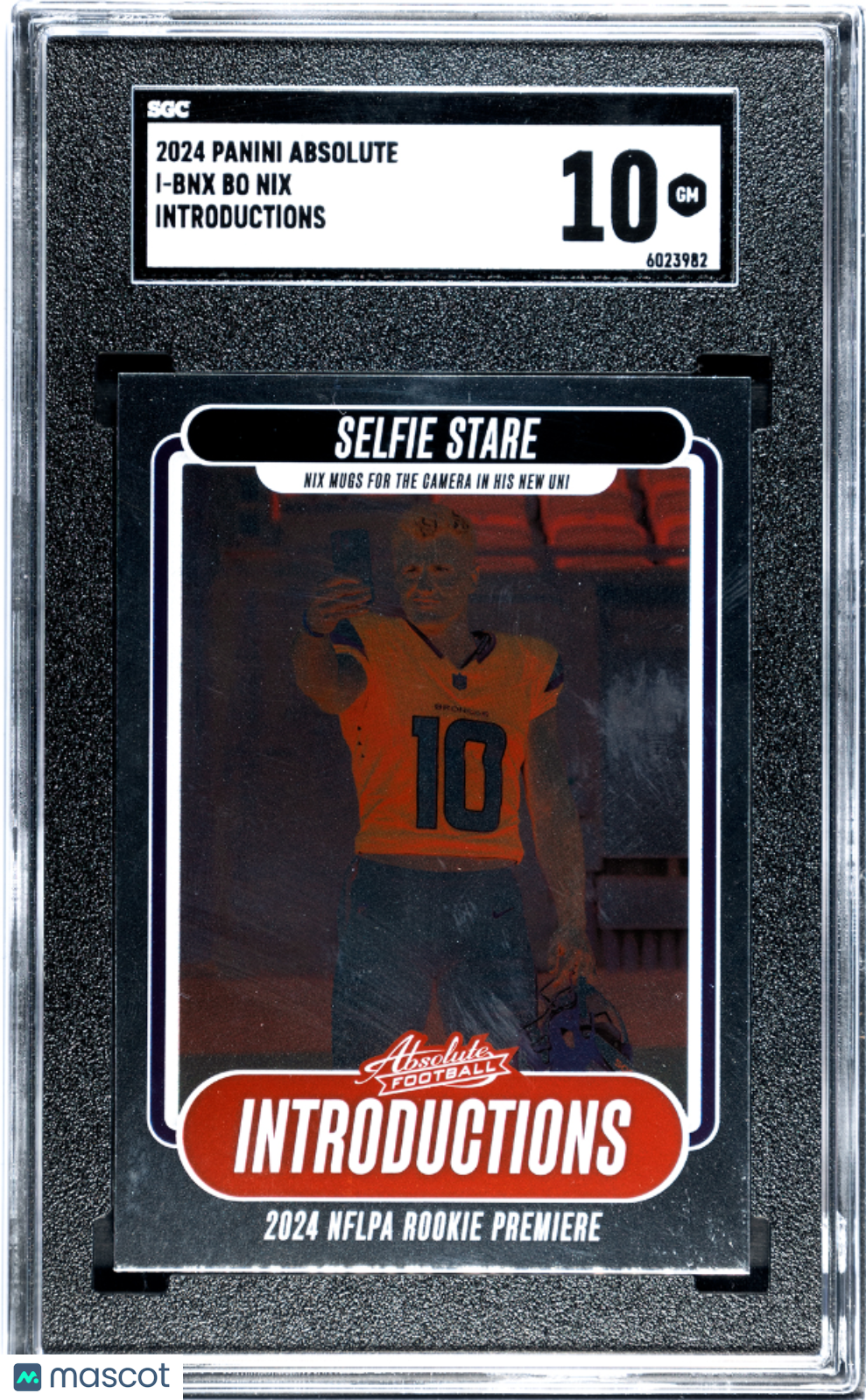 2024 Panini Absolute Bo Nix #I-BNX Introductions SGC 10 POP 14