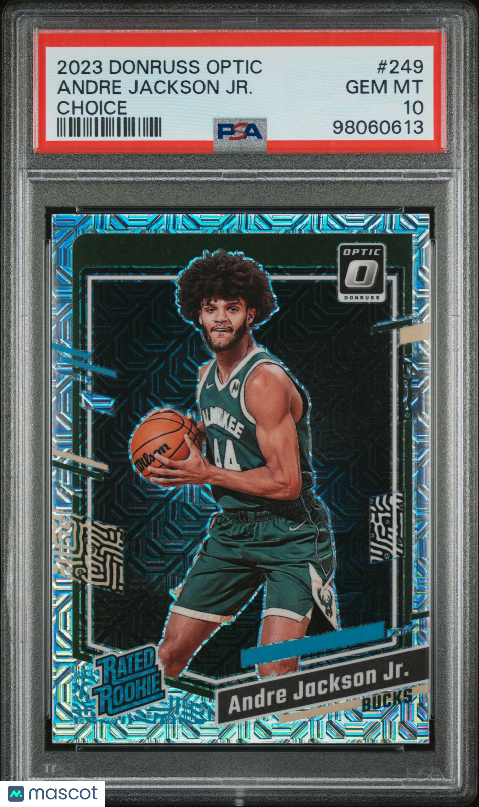 2023-24 Panini Donruss Optic Andre Jackson JR. #249 Choice PSA 10 pop 2