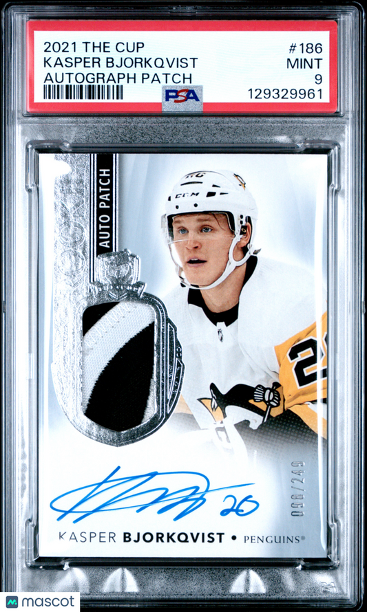 2021 Upper Deck The Cup Kasper Bjorkqvist #186 Auto Patch 098/249 PSA 9 POP 1