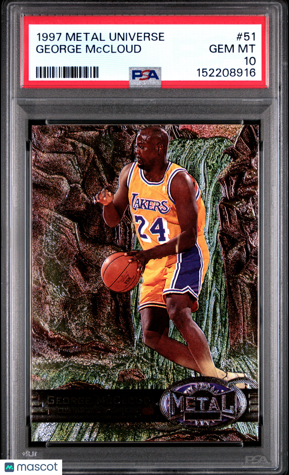 1997-98 Metal Universe George Mccloud #51 PSA 10 LOW POP 8