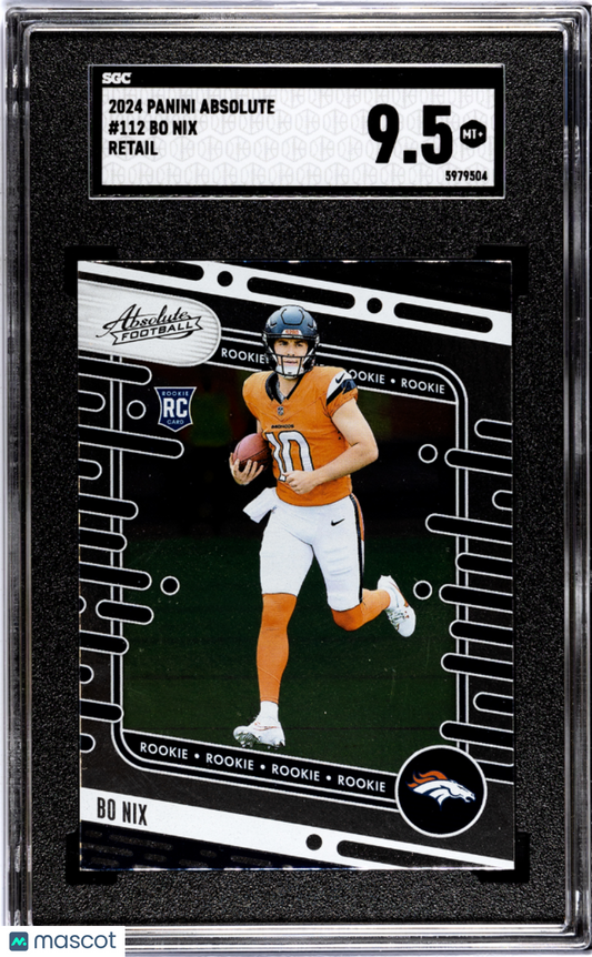 2024 Panini Absolute Bo Nix #112 Retail SGC 9.5
