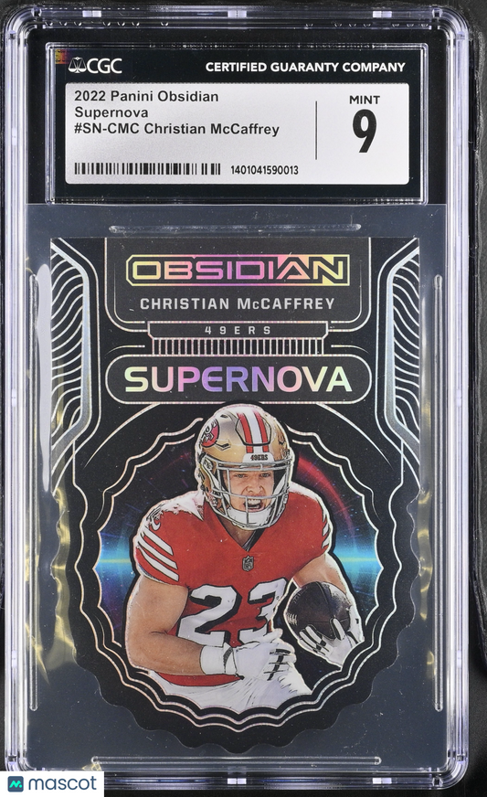 2022 Panini Obsidian Christian McCaffrey #SN-CMC Supernova CGC 9