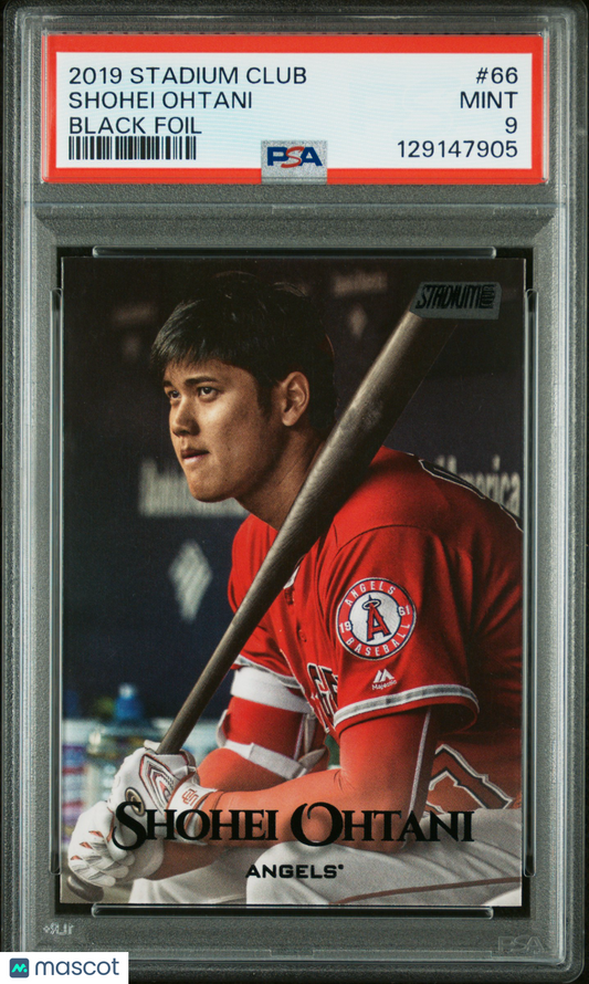 2019 Stadium Club Shohei Ohtani #66 Black Foil PSA 9 low pop