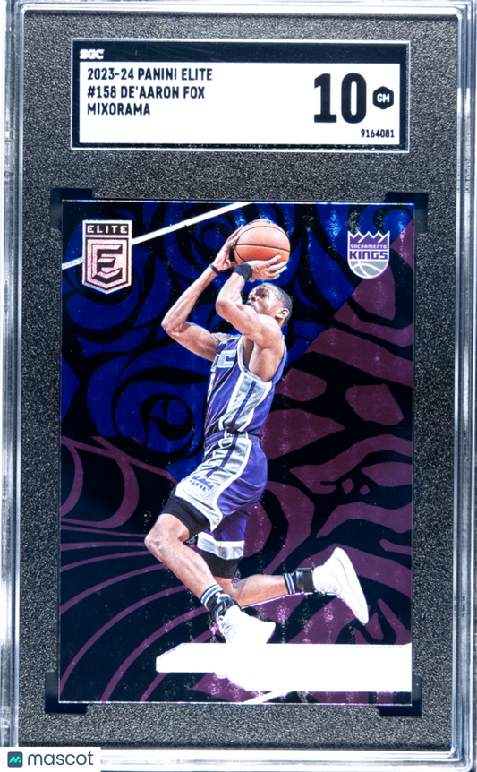 2023-24 Panini Elite De'aaron Fox #158 Mixorama SGC 10 pop 1