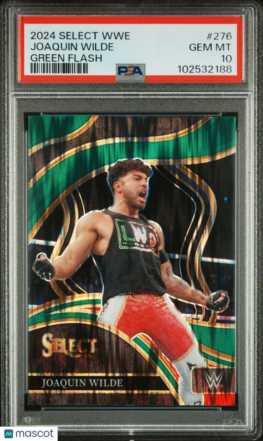 2024 Panini Select WWE Joaquin Wilde #276 Green Flash PSA 10 POP 1