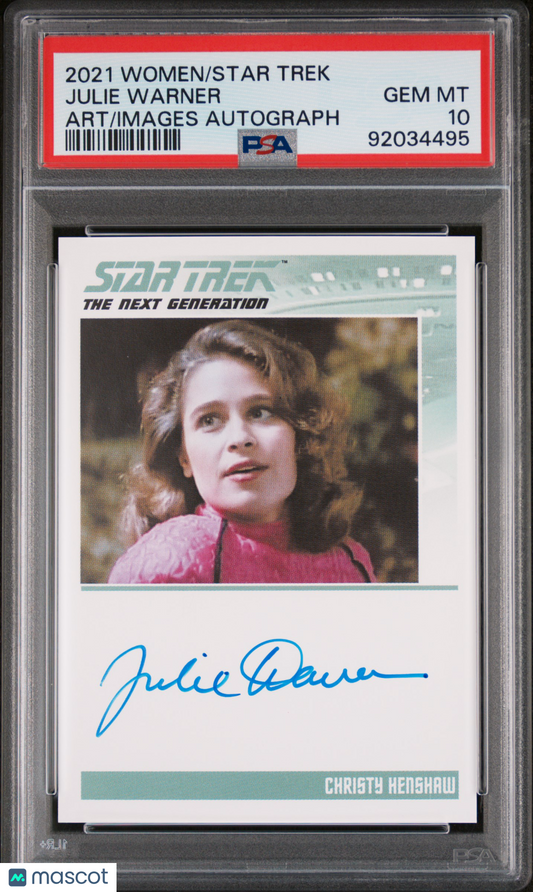 Julie Warner CHRISTY HENSHAW 2021 Women Of Star Trek Art And Images AUTO PSA 10