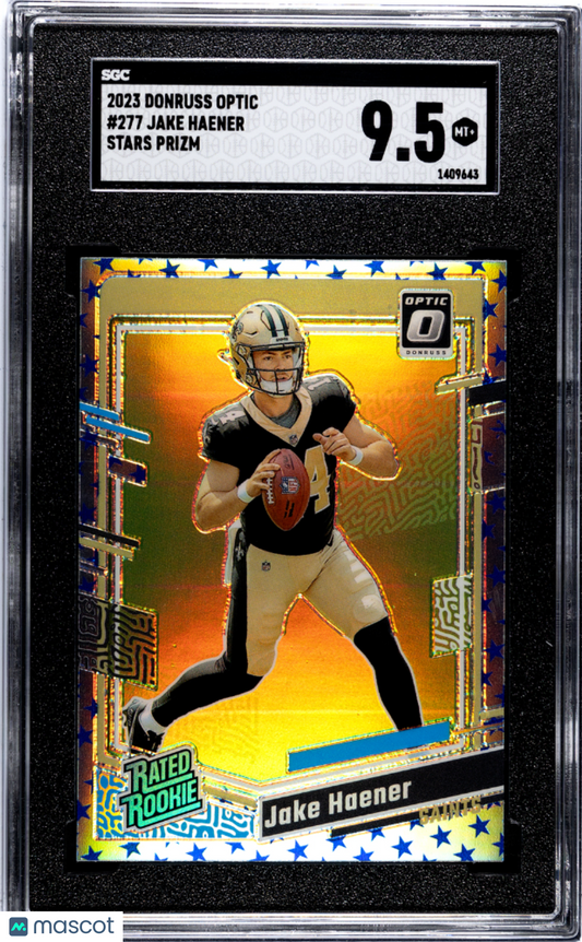 2023 Donruss Optic Jake Haener #277 Stars Prizm SGC 9.5 POP 1