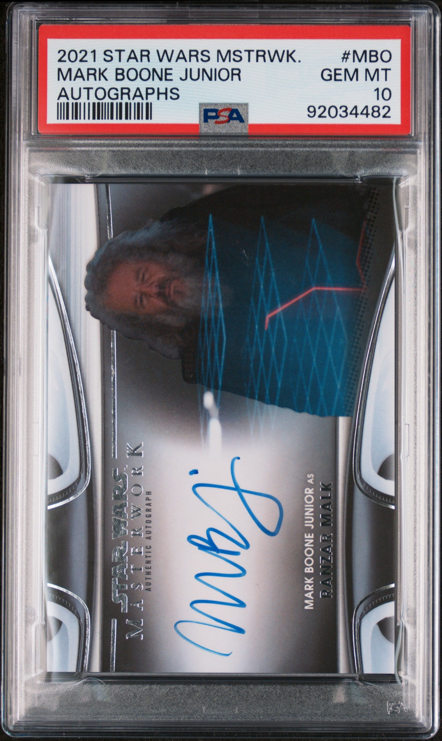 Mark Boone Junior RANZAR MALK 2021 Topps Star Wars Masterwork AUTO PSA 10