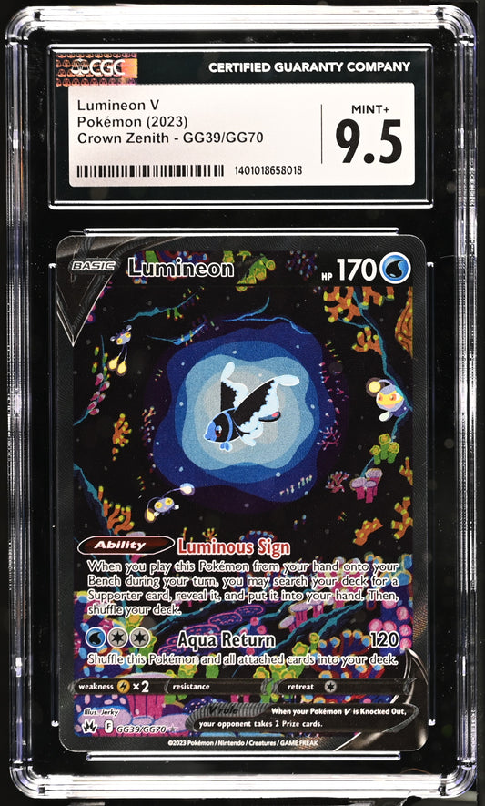 Lumineon V 2023 Crown Zenith English Galarian Gallery #GG39/GG70 CGC 9.5