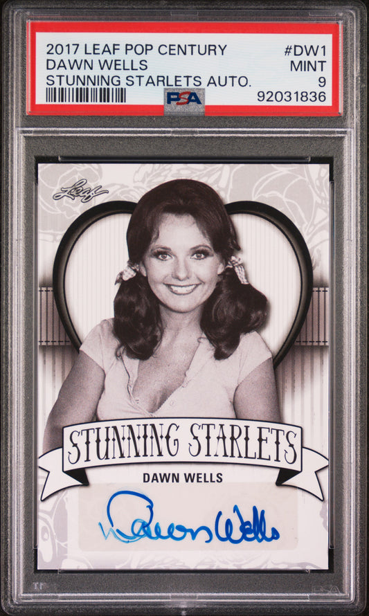 Dawn Wells 2017 Leaf Pop Century Stunning Starlets AUTO PSA 9