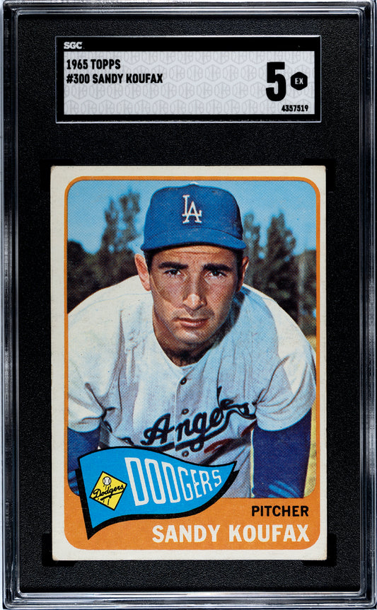 1965 Topps Sandy Koufax #300 SGC 5