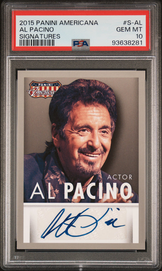 Al Pacino 2015 Panini Americana Signatures AUTO Low Pop PSA 10