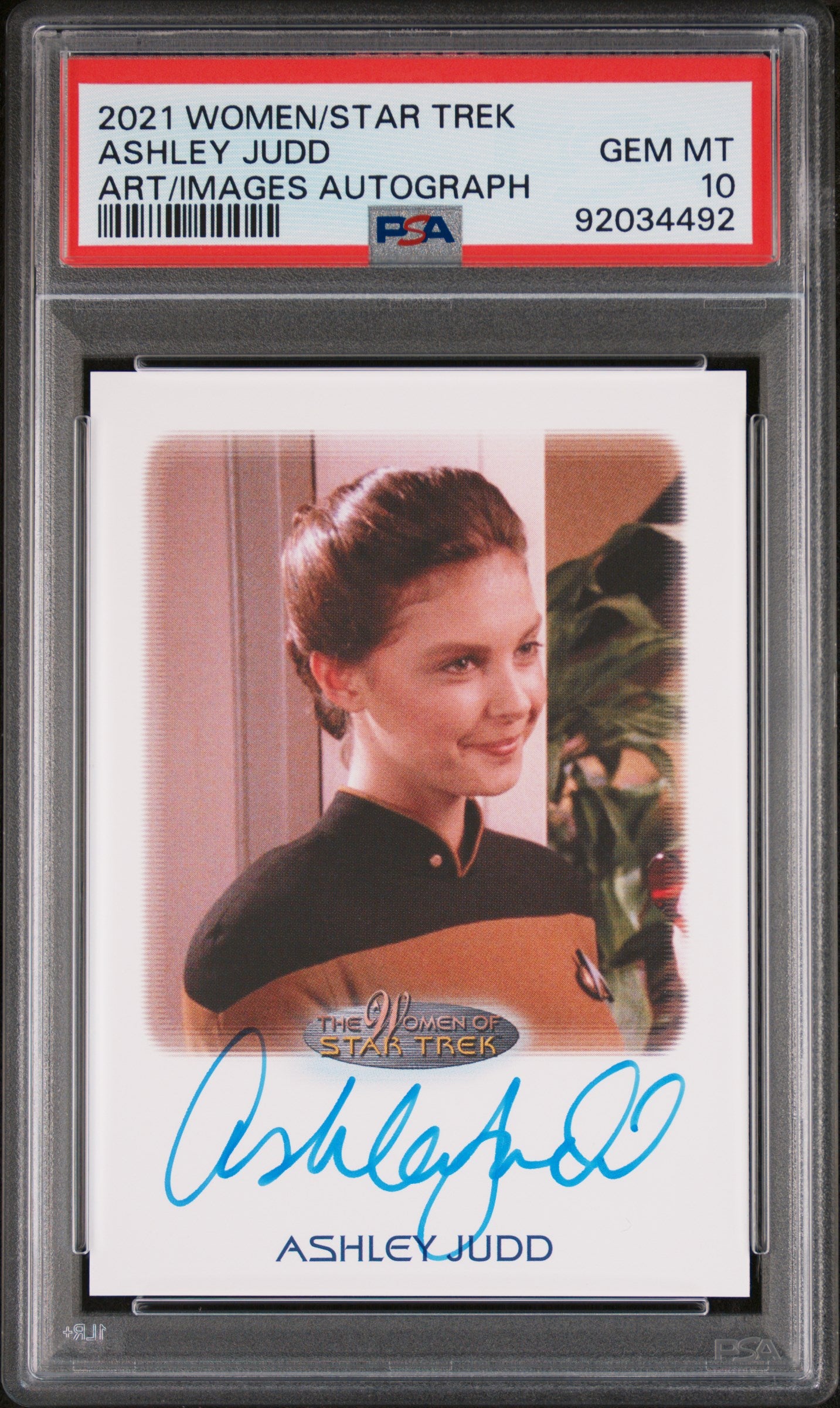 Ashley Judd 2021 Women Of Star Trek Art And Images Auto PSA 10