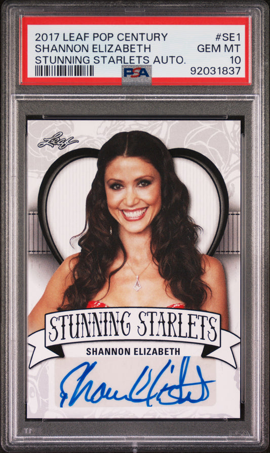 Shannon Elizabeth 2017 Leaf Pop Century Stunning Starlets Autographs AUTO PSA 10