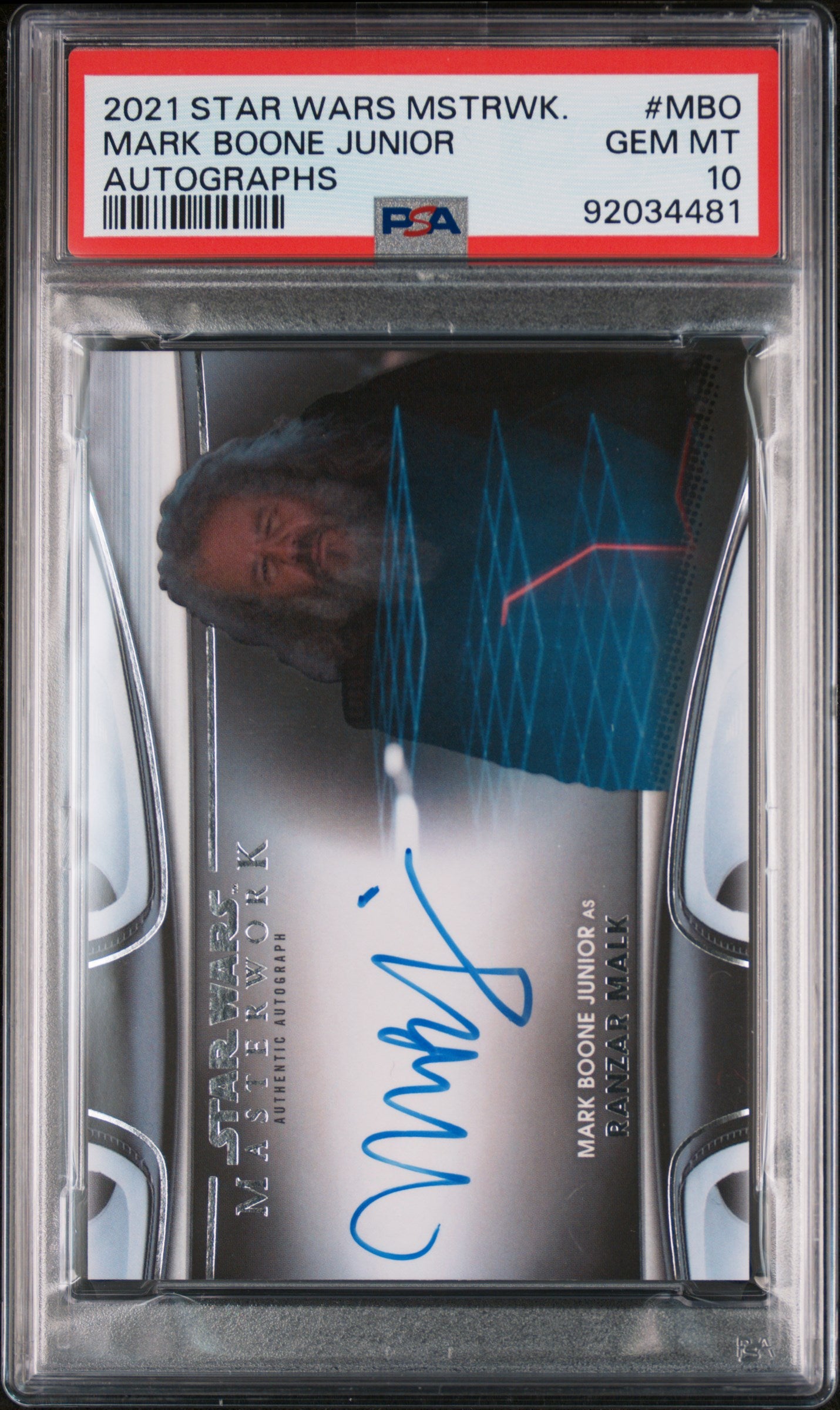 Mark Boone Junior RANZAR MALK 2021 Topps Star Wars Masterwork AUTO PSA 10