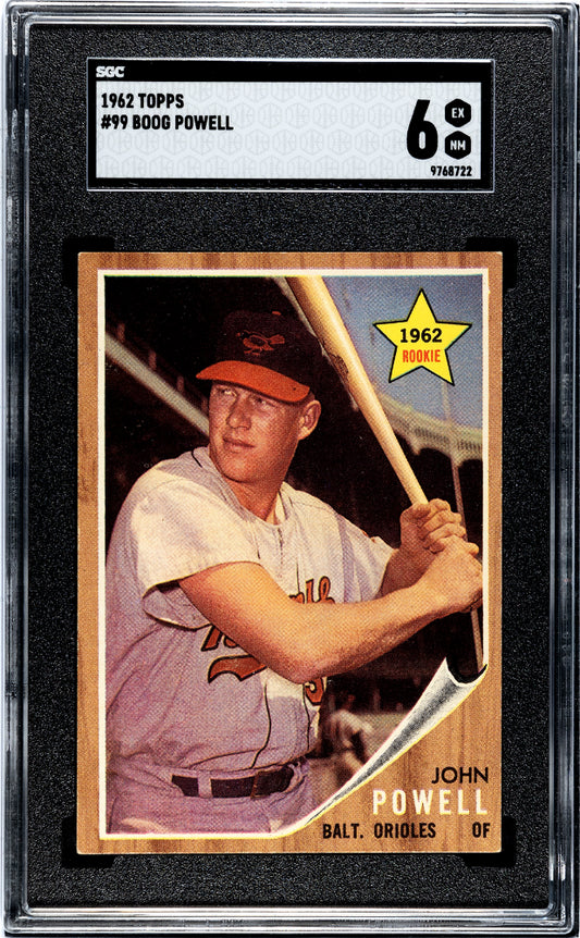 1962 Topps Boog Powell #99 SGC 6 John Rookie Card