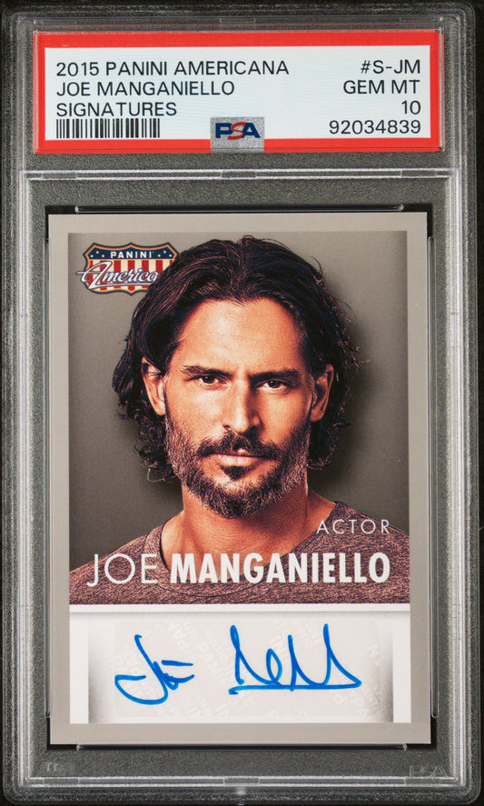 Joe Manganiello 2015 Panini Americana Signatures AUTO PSA 10