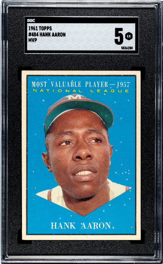 1961 Topps Hank Aaron #484 MVP SGC 5