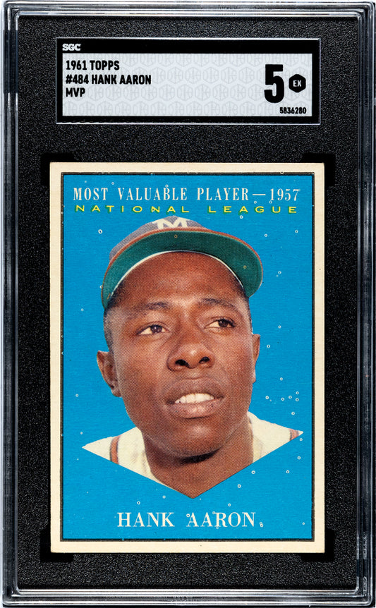 1961 Topps Hank Aaron #484 MVP SGC 5