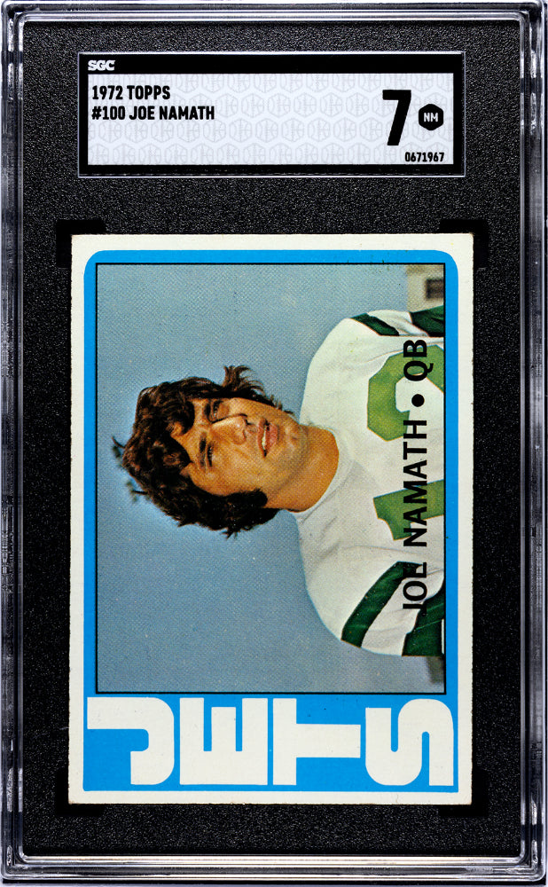 1972 Topps Joe Namath #100 SGC 7