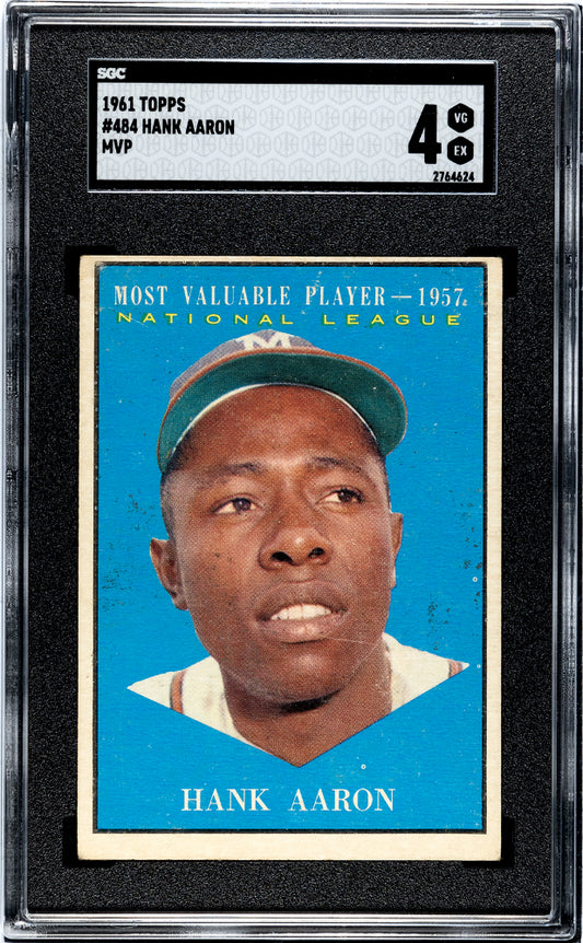 1961 Topps Hank Aaron #484 MVP SGC 4