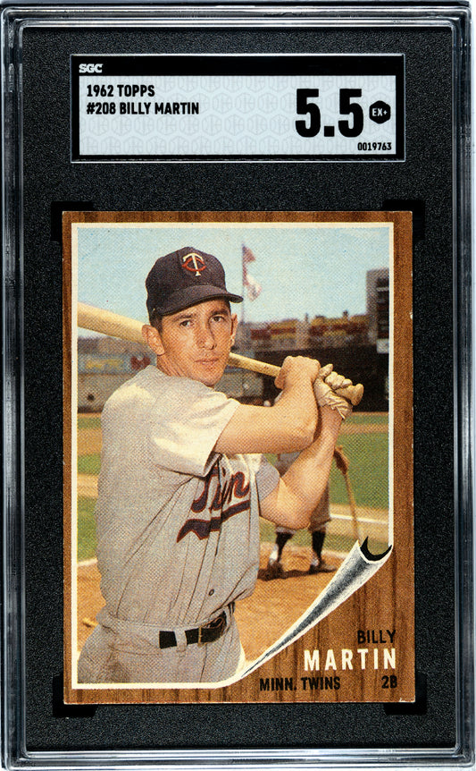 1962 Topps Billy Martin #208 SGC 5.5