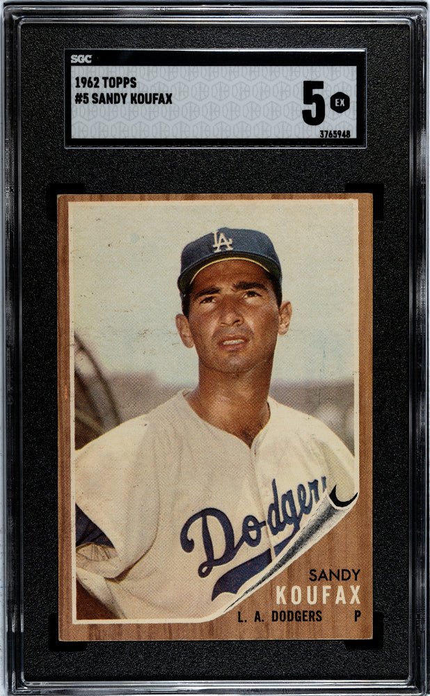 1962 Topps Sandy Koufax #5 SGC 5