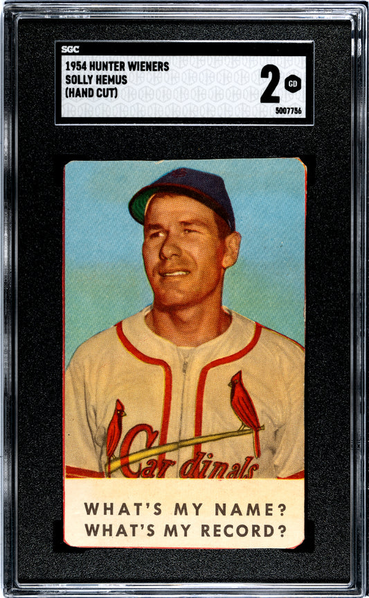 1954 Hunter Wieners Solly Hemus (Hand Cut) SGC 2