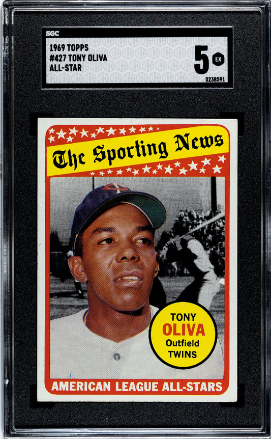 1969 Topps Tony Oliva #427 All Star SGC 5