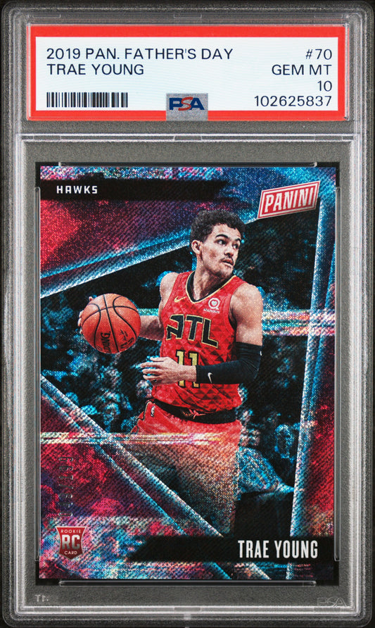 2019 Panini Father's Day Trae Young #70 PSA 10