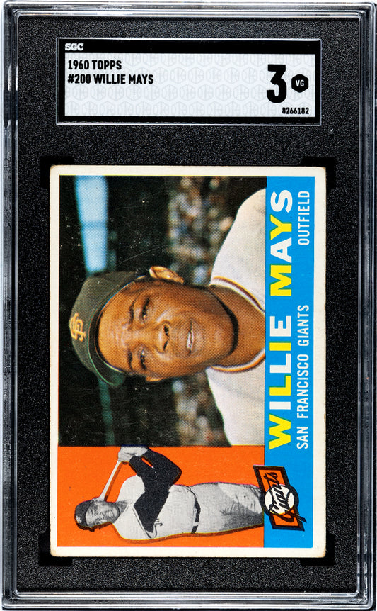 1960 Topps Willie Mays #200 SGC 3