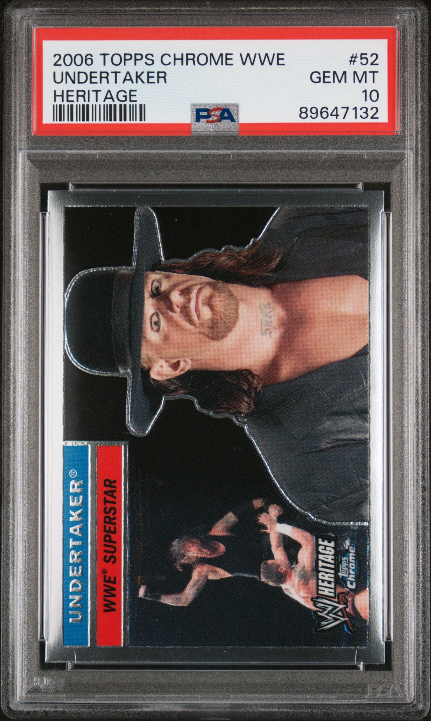 2006 Topps Chrome Heritage WWE Undertaker #52 Heritage PSA 10