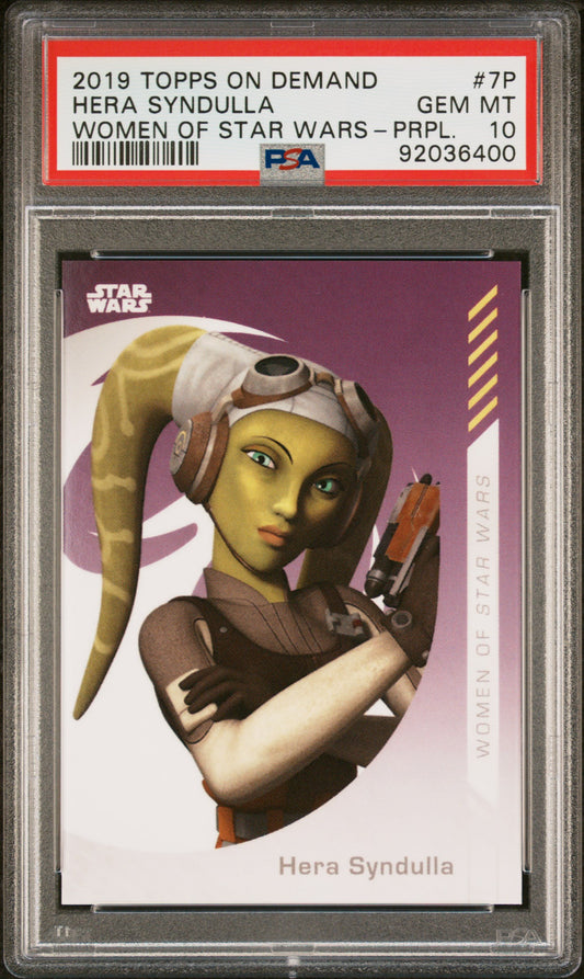 Hera Syndulla 2019 Topps On Demand Women Of Star Wars Purple PSA 10