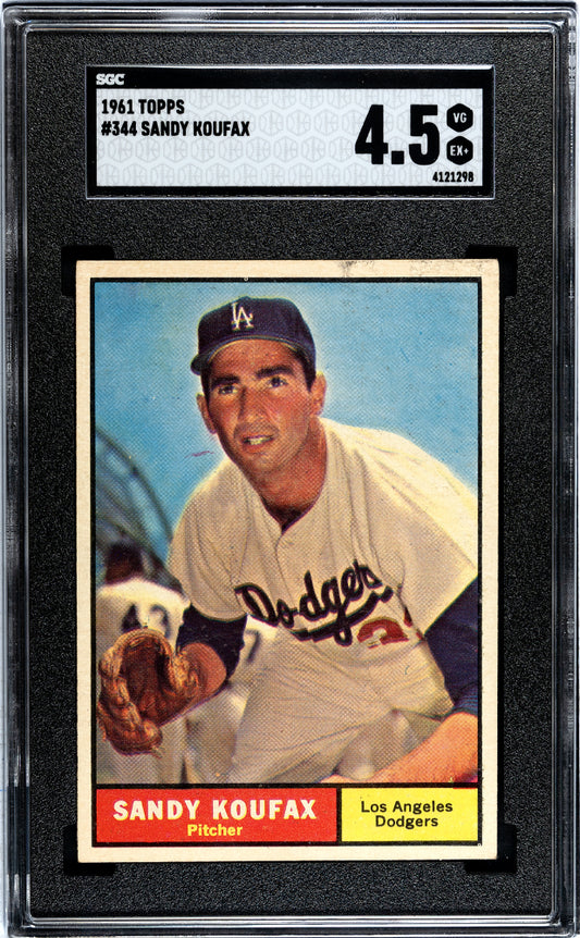 1961 Topps Sandy Koufax #344 SGC 4.5