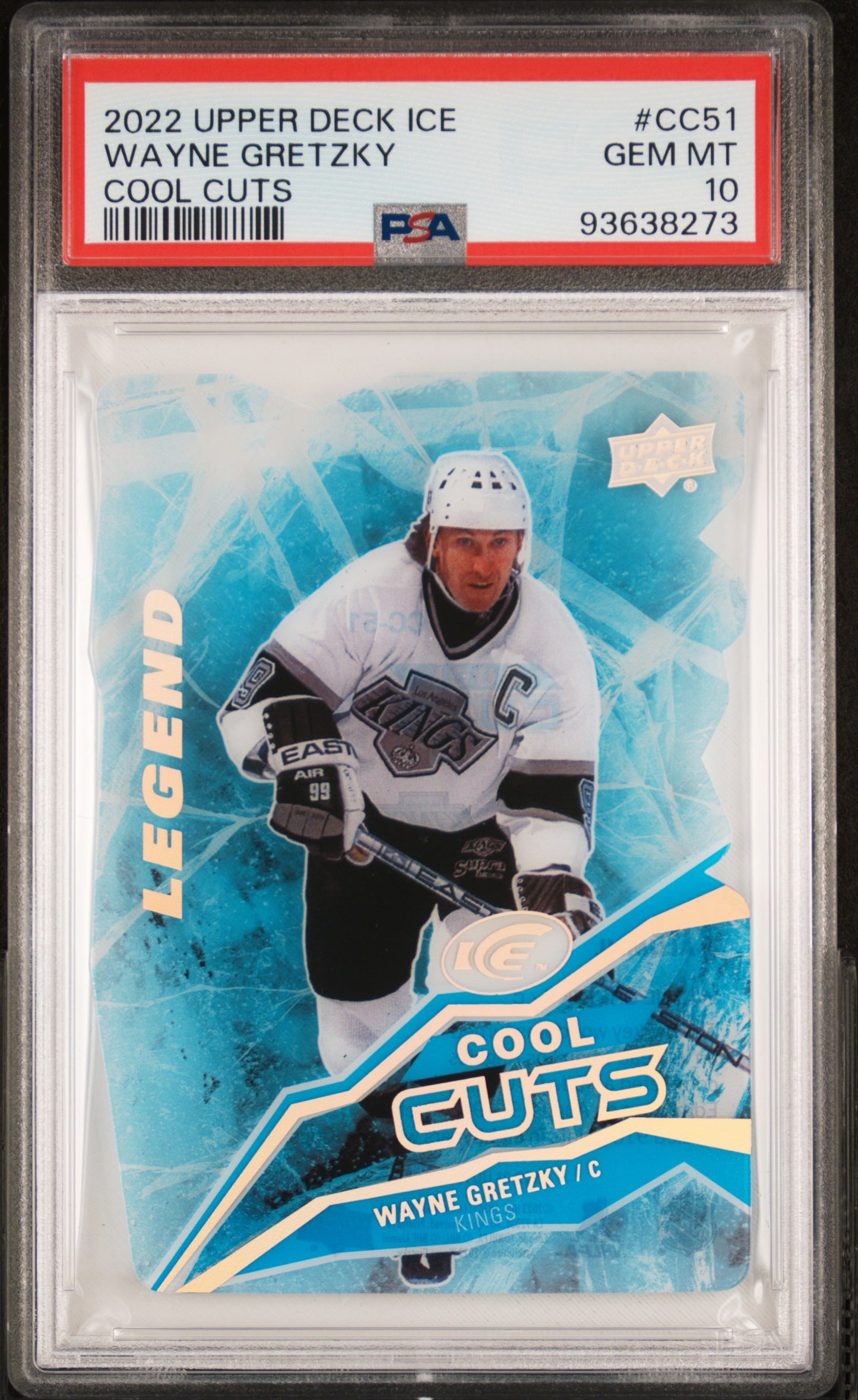 2022-23 Upper Deck Ice Cool Cuts Wayne Gretzky #CC51 SP PSA 10