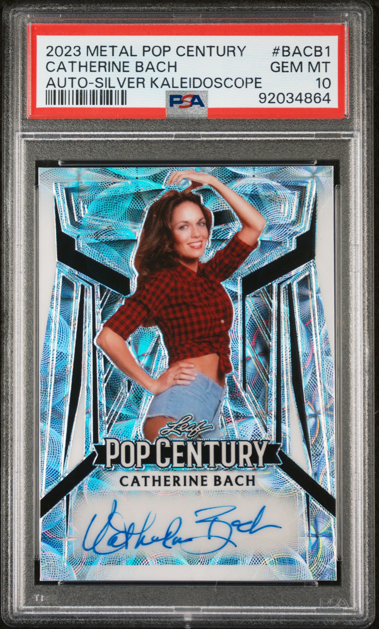 Catherine Bach 2023 Leaf Metal Pop Century Autograph Auto Silver #6/6 PSA 10