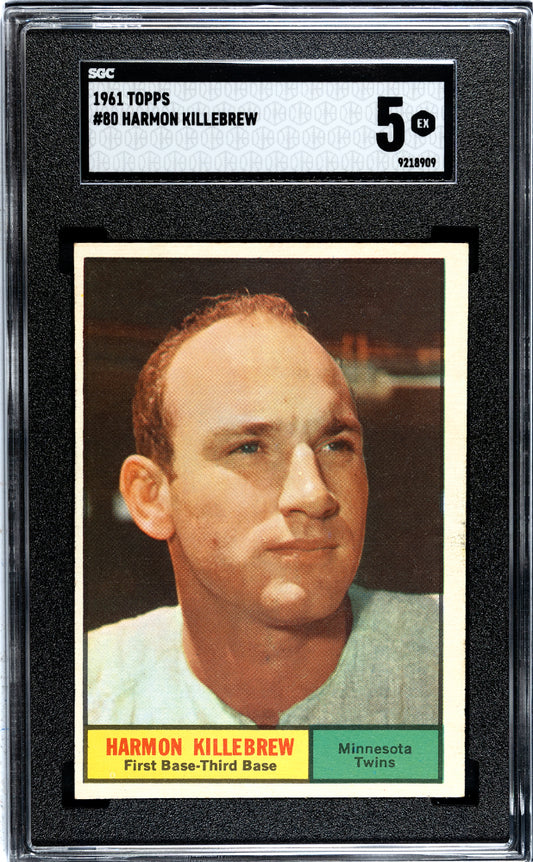 1961 Topps Harmon Killebrew #80 SGC 5