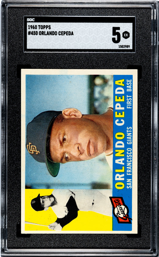 1960 Topps Orlando Cepeda #450 SGC 5