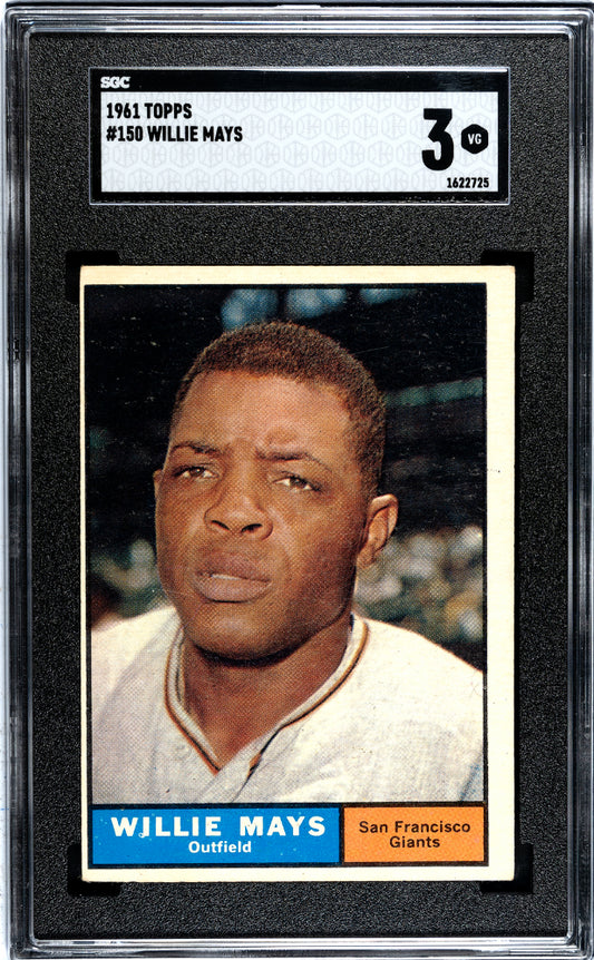 1961 Topps Willie Mays #150 SGC 3