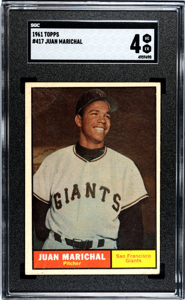 1961 Topps Juan Marichal #417 SGC 4 Rookie Card