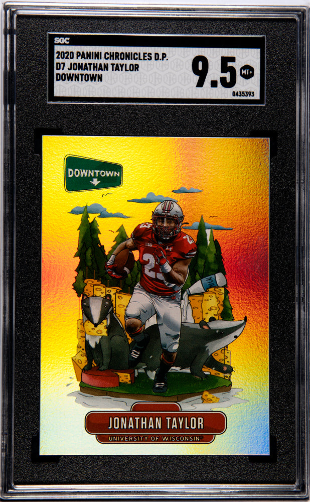 2020 Panini Chronicles Draft Picks Jonathan Taylor #D7 Downtown Rookie SGC 9.5