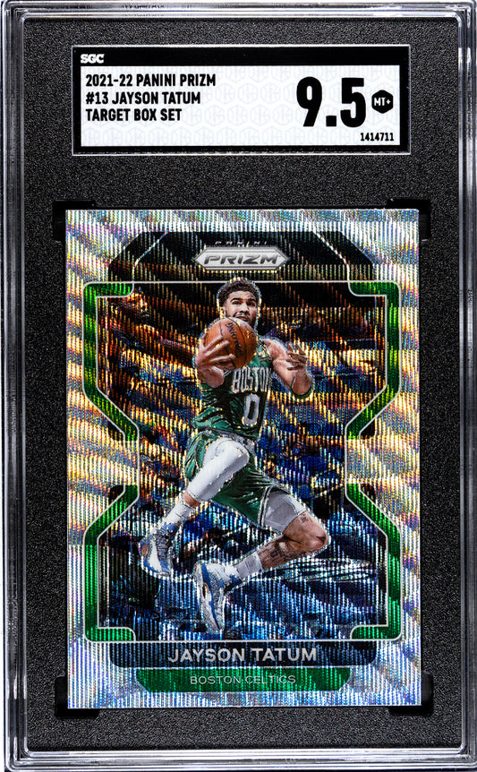 2021-22 Panini Prizm Jayson Tatum #13 Target Box Set SGC 9.5