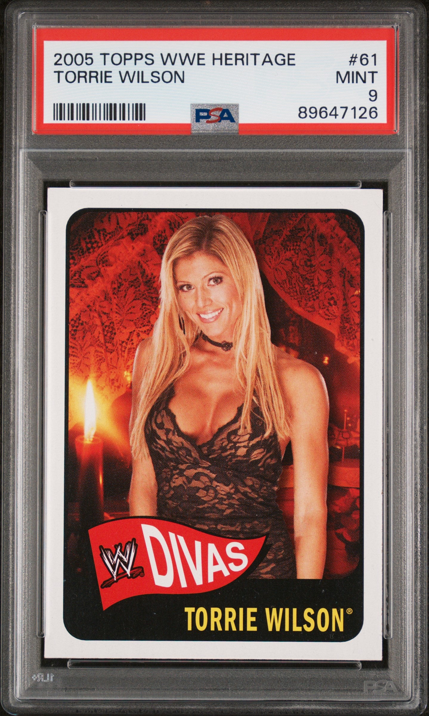 2005 Topps WWE Heritage Torrie Wilson #61 PSA 9