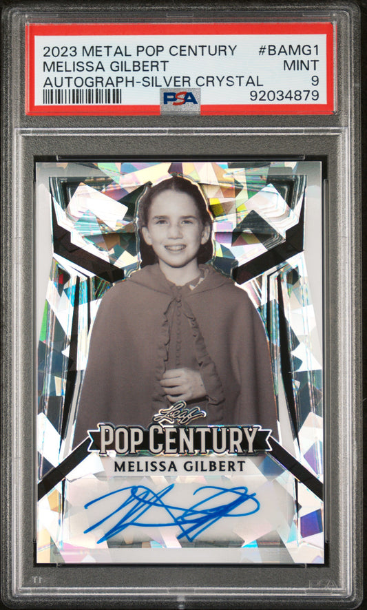 Melissa Gilbert 2023 Leaf Metal Pop Century Autograph AUTO #6/25 Silver PSA 9