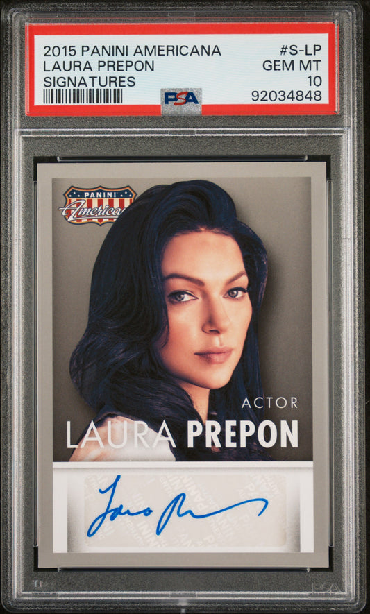 Laura Prepon 2015 Panini Americana Signatures AUTO POP 1 PSA 10